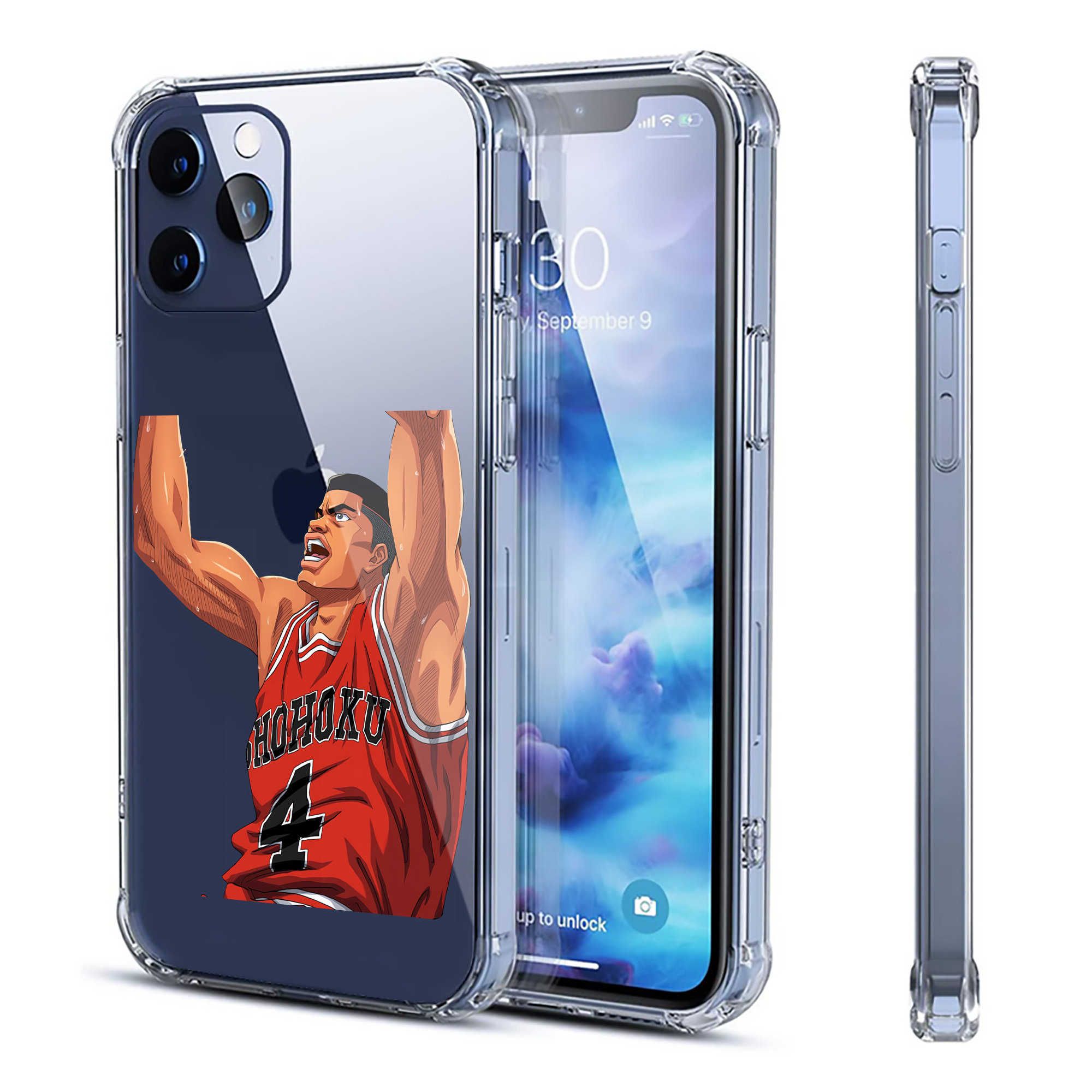 （画像用） SLAM DUNK／スラムダンク 【iPhone 12シリーズ対応】透明スマホケース（クリアソフトケース）